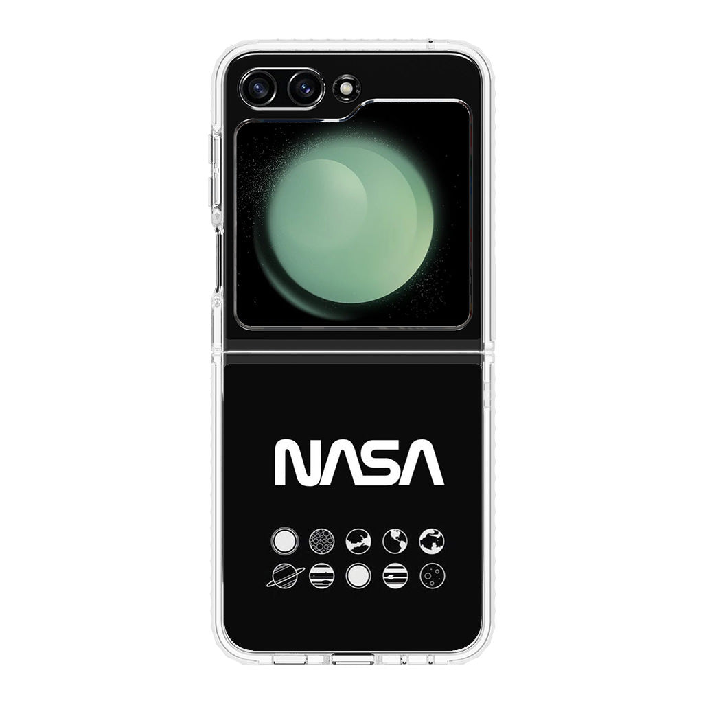 NASA Minimalist Samsung Galaxy Z Flip 5 Case