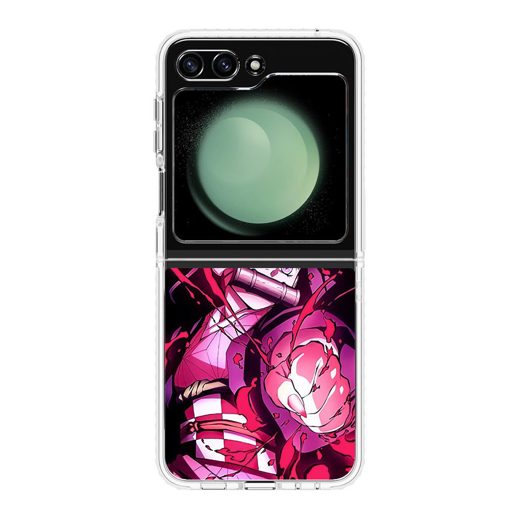 Nezuko Blood Demon Art Samsung Galaxy Z Flip 5 Case