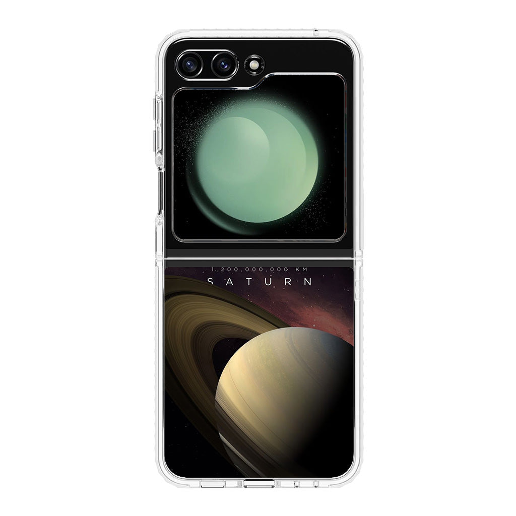 Planet Saturn Samsung Galaxy Z Flip 5 Case