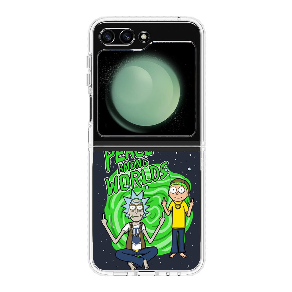 Rick And Morty Peace Among Worlds Samsung Galaxy Z Flip 5 Case