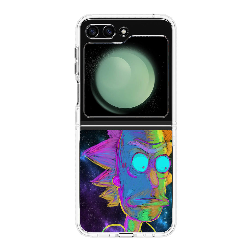 Rick Colorful Crayon Space Samsung Galaxy Z Flip 5 Case