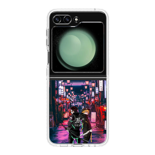 Tanjiro And Zenitsu in Style Samsung Galaxy Z Flip 5 Case