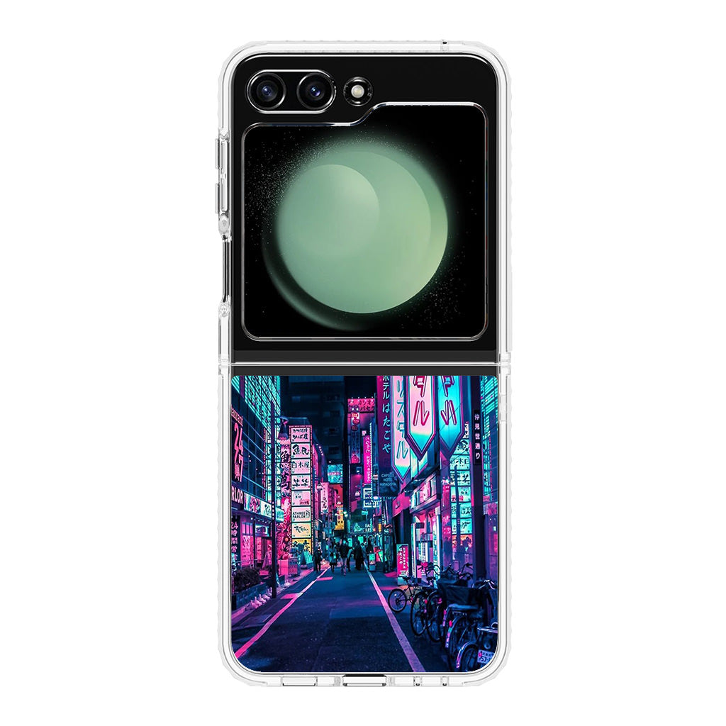 Tokyo Street Wonderful Neon Samsung Galaxy Z Flip 5 Case