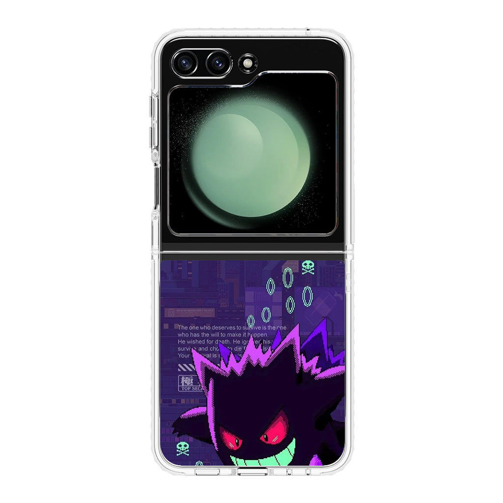 Gengar Pixel Art Samsung Galaxy Z Flip 5 Case