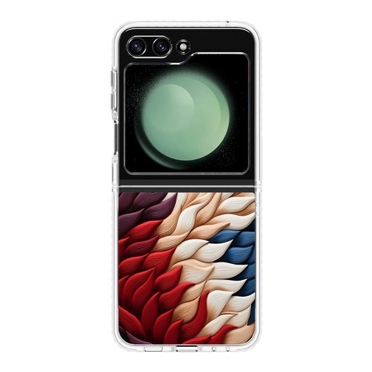 Colorful Feathers Art Samsung Galaxy Z Flip 5 Case
