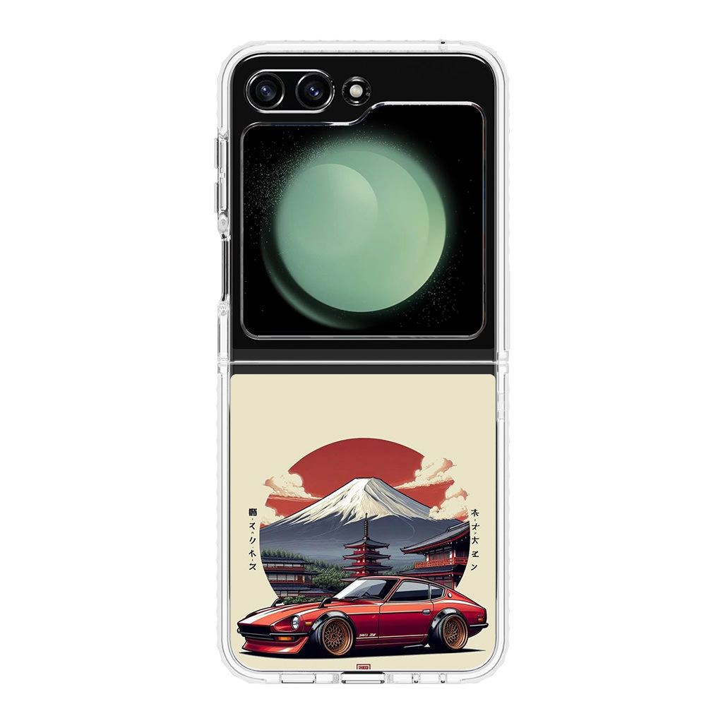 Fuji Fastback Racing the Rising Sun Samsung Galaxy Z Flip 5 Case
