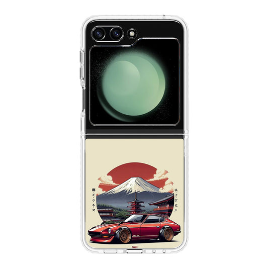 Fuji Fastback Racing the Rising Sun Samsung Galaxy Z Flip 5 Case