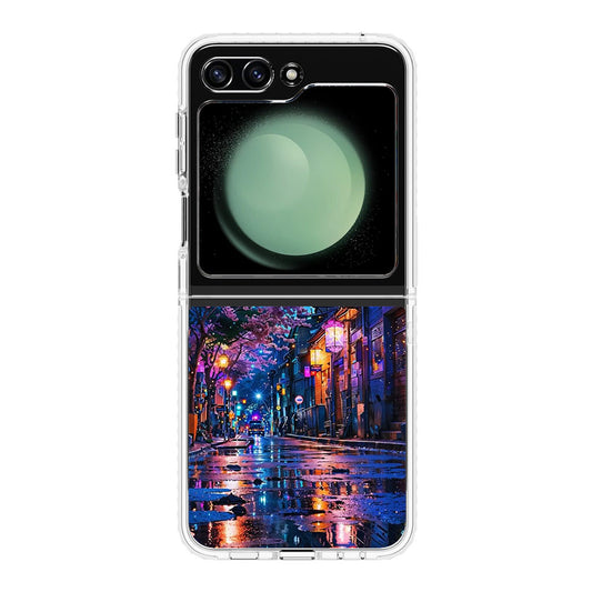 Midnight Sakura Glow Samsung Galaxy Z Flip 5 Case