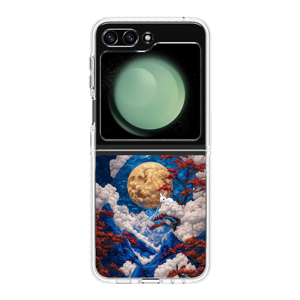 Moonlight Whispers Celestial Peaks Samsung Galaxy Z Flip 5 Case