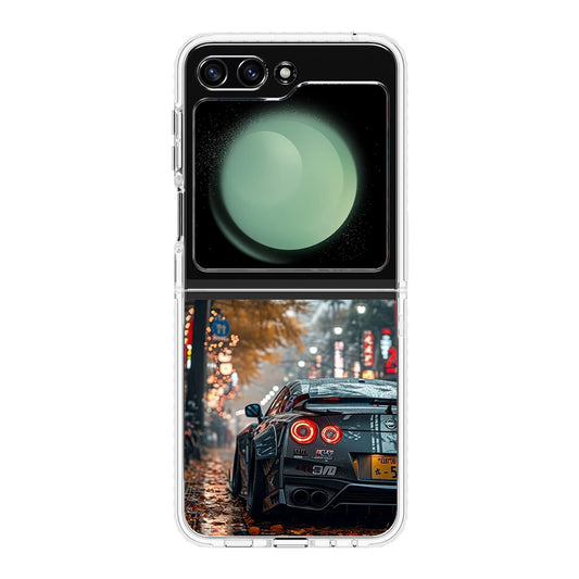 Neon Drift Autumn Streets Samsung Galaxy Z Flip 5 Case