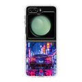 Neon Midnight Drift Tokyo Rain Samsung Galaxy Z Flip 5 Case