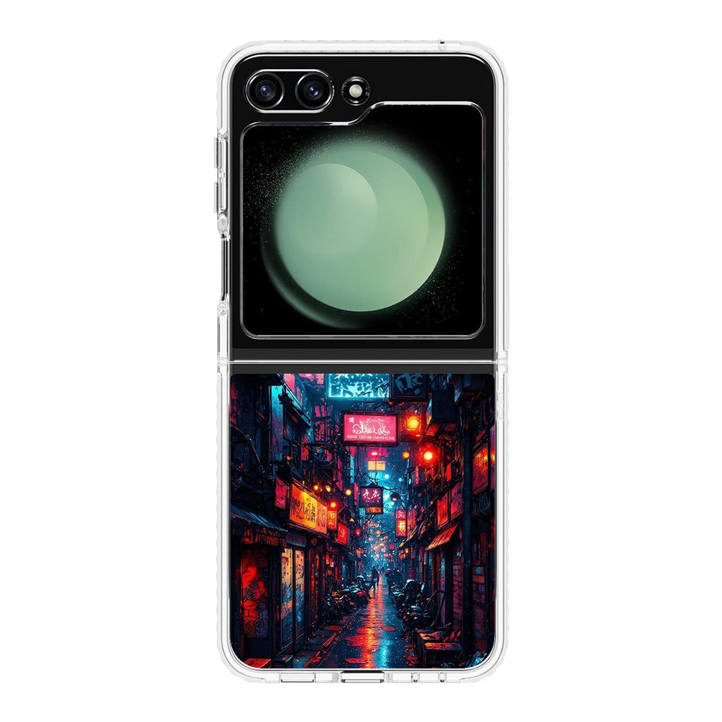Neon Veins Of The Cyber City Samsung Galaxy Z Flip 5 Case