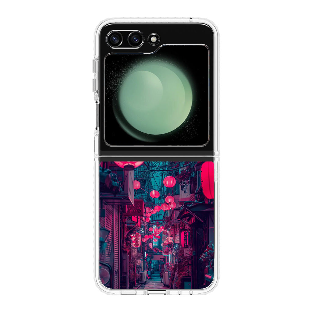 Neon Veins of the Night Market Samsung Galaxy Z Flip 5 Case