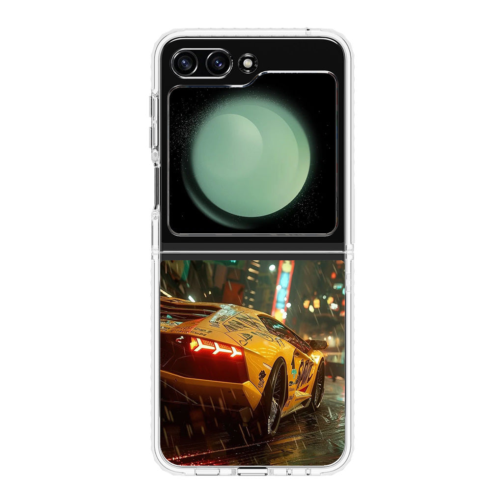 Night Drift Thunder Neon Streets Samsung Galaxy Z Flip 5 Case