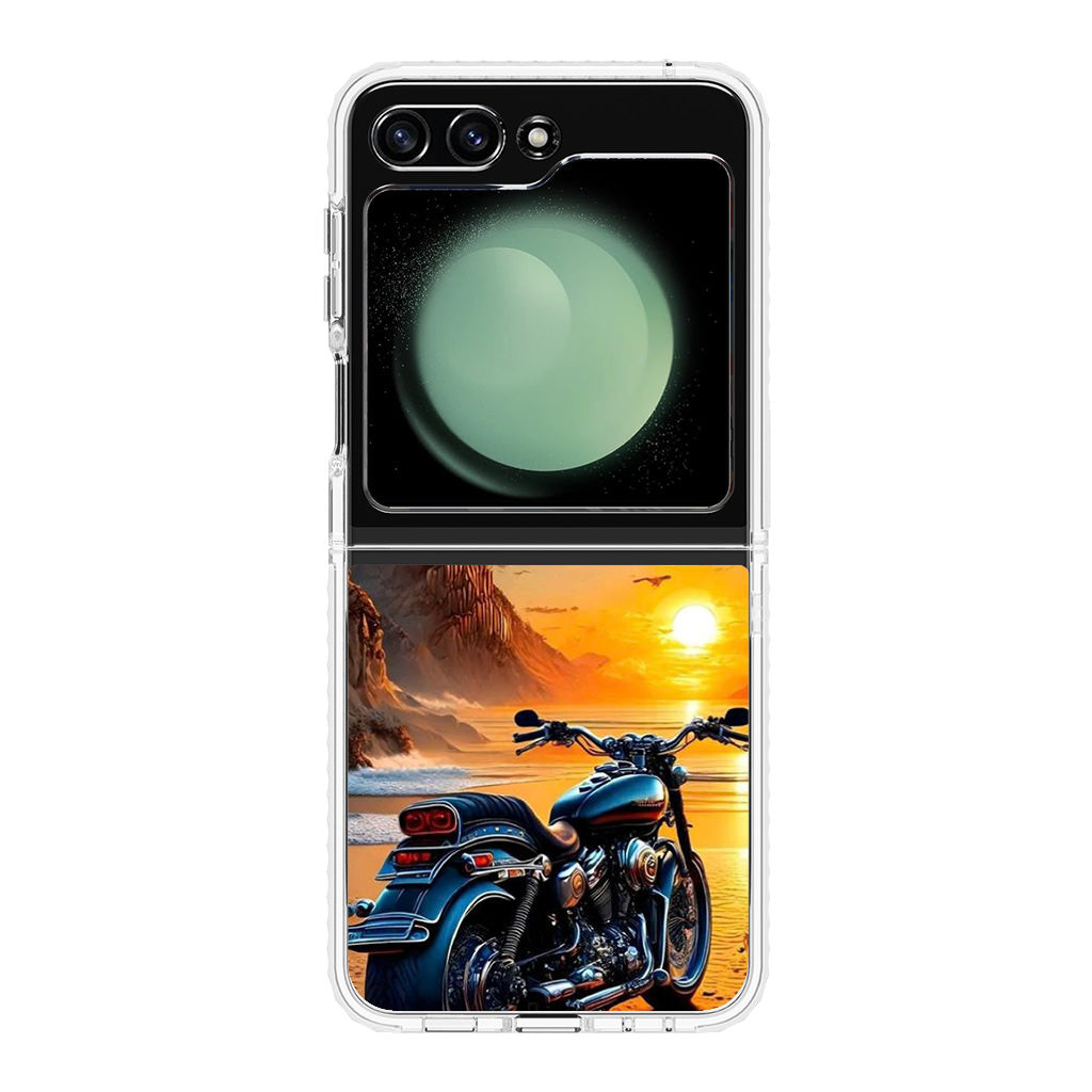 Ride Into the Blaze Samsung Galaxy Z Flip 5 Case