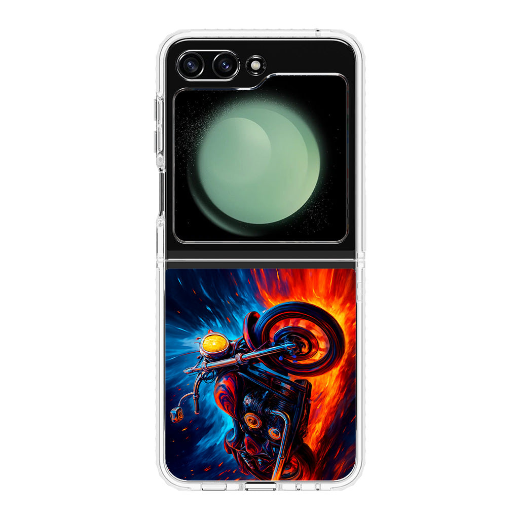 Ride Through Fire and Ice Samsung Galaxy Z Flip 5 Case