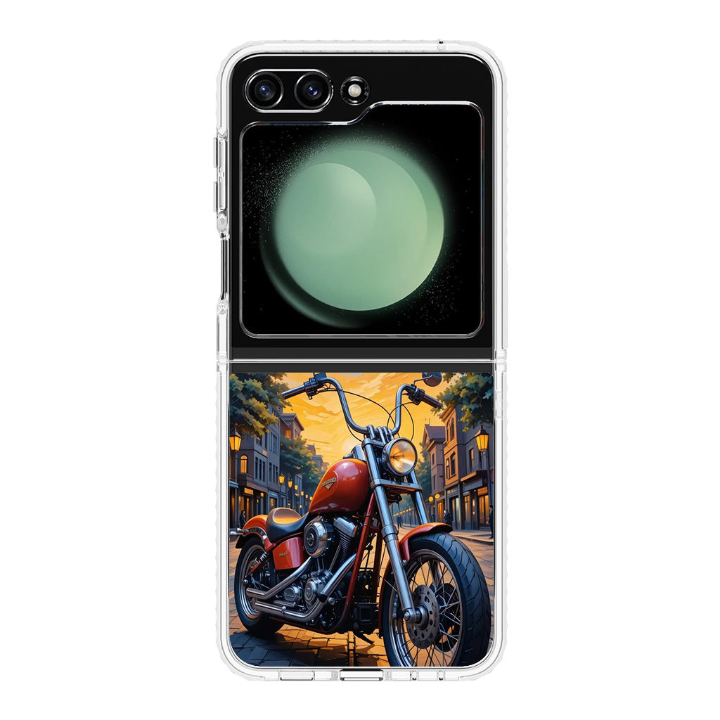 Sunset Thunder Ride Into the Glow Samsung Galaxy Z Flip 5 Case