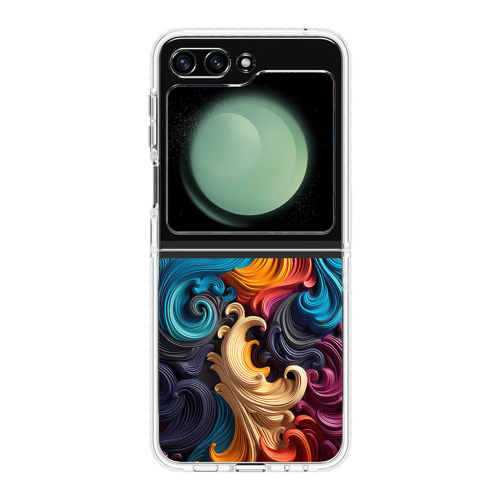 The Dance of Abstract Waves Samsung Galaxy Z Flip 5 Case
