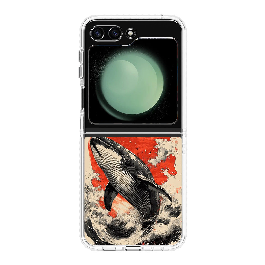 The Whale Rises Samsung Galaxy Z Flip 5 Case