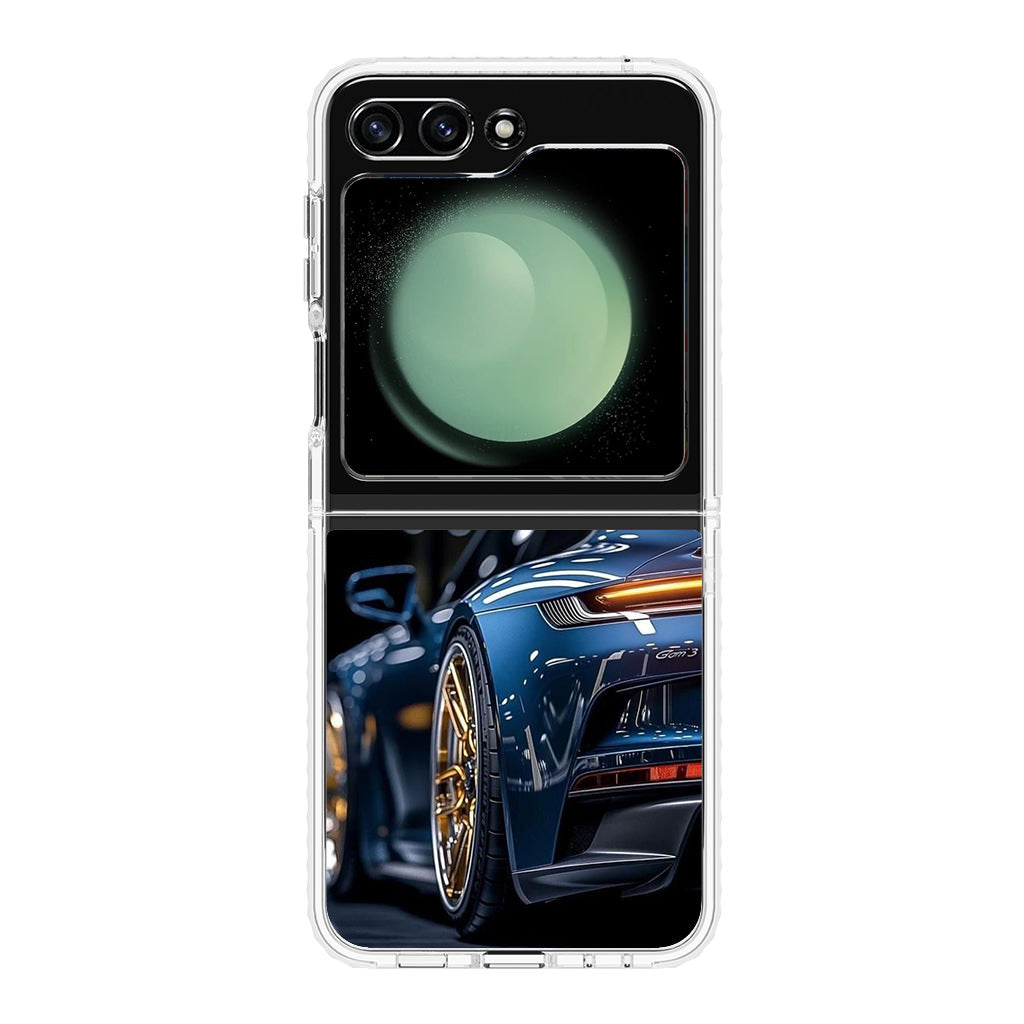 Velvet Thunder Elegance on Wheels Samsung Galaxy Z Flip 5 Case