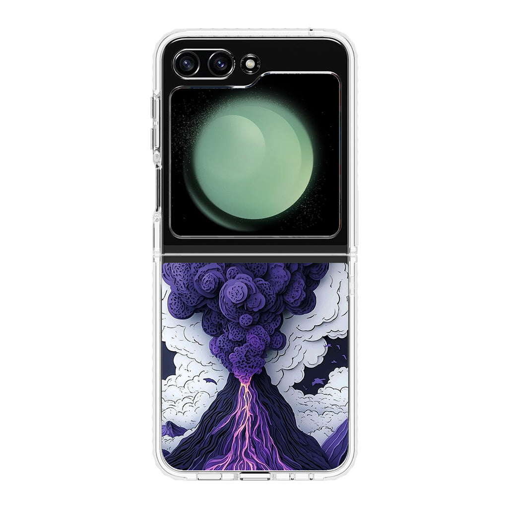 Violet Fury The Awakening Volcano Samsung Galaxy Z Flip 5 Case