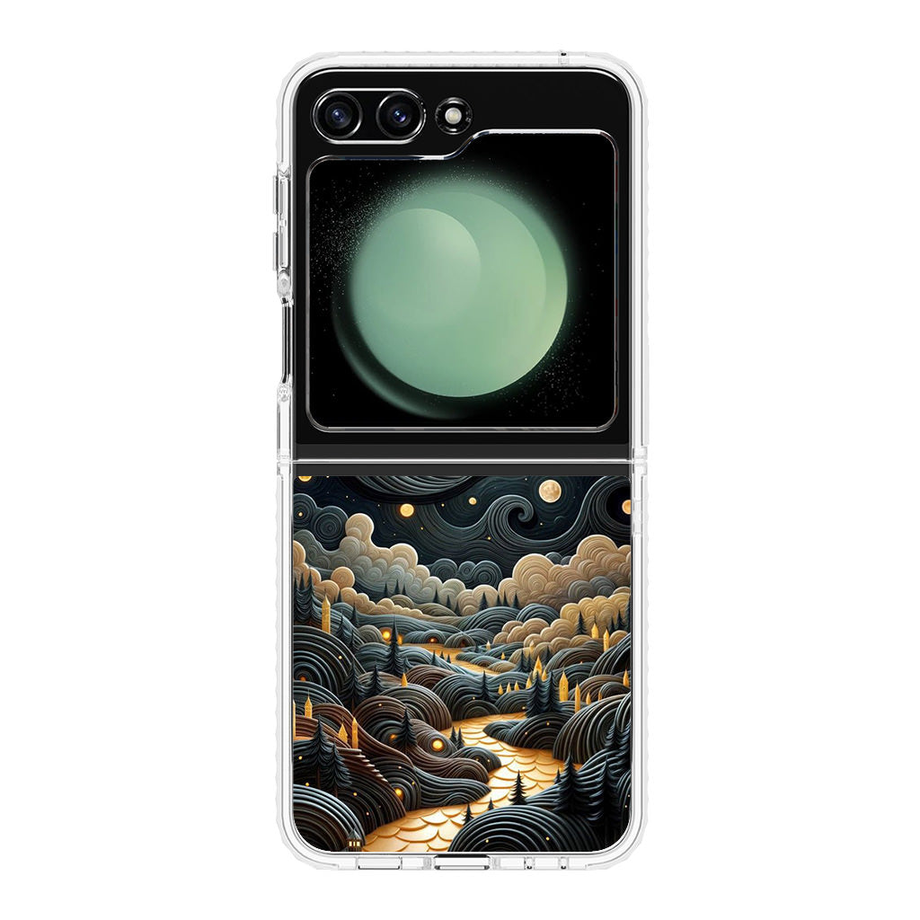 Whispers of the Lunar Valley Samsung Galaxy Z Flip 5 Case