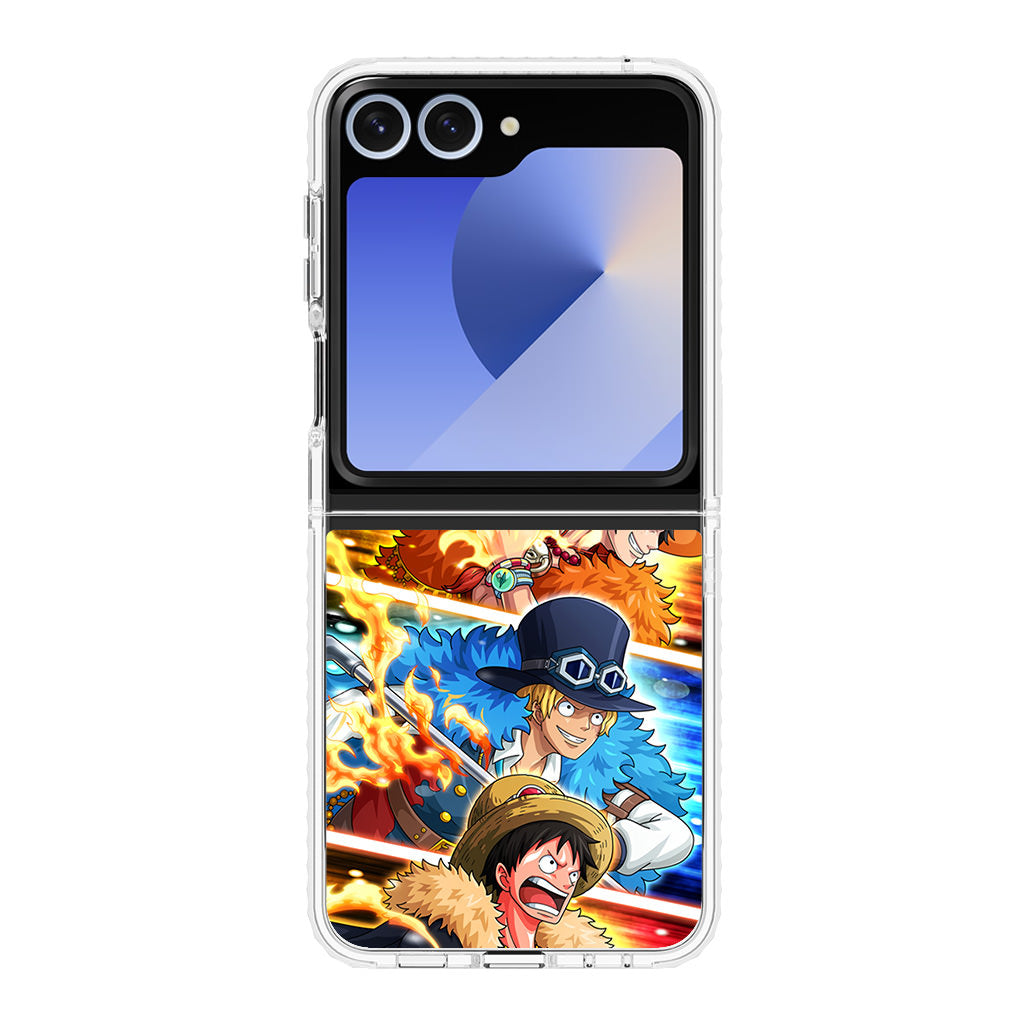 Ace Sabo Luffy Samsung Galaxy Z Flip 6 Case