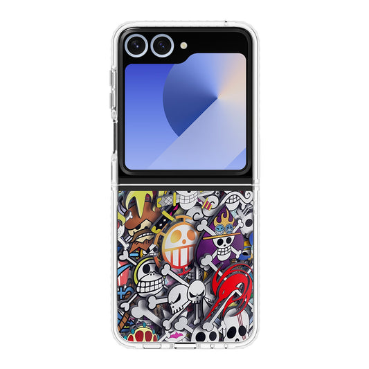 All Pirate Symbols One Piece Samsung Galaxy Z Flip 6 Case