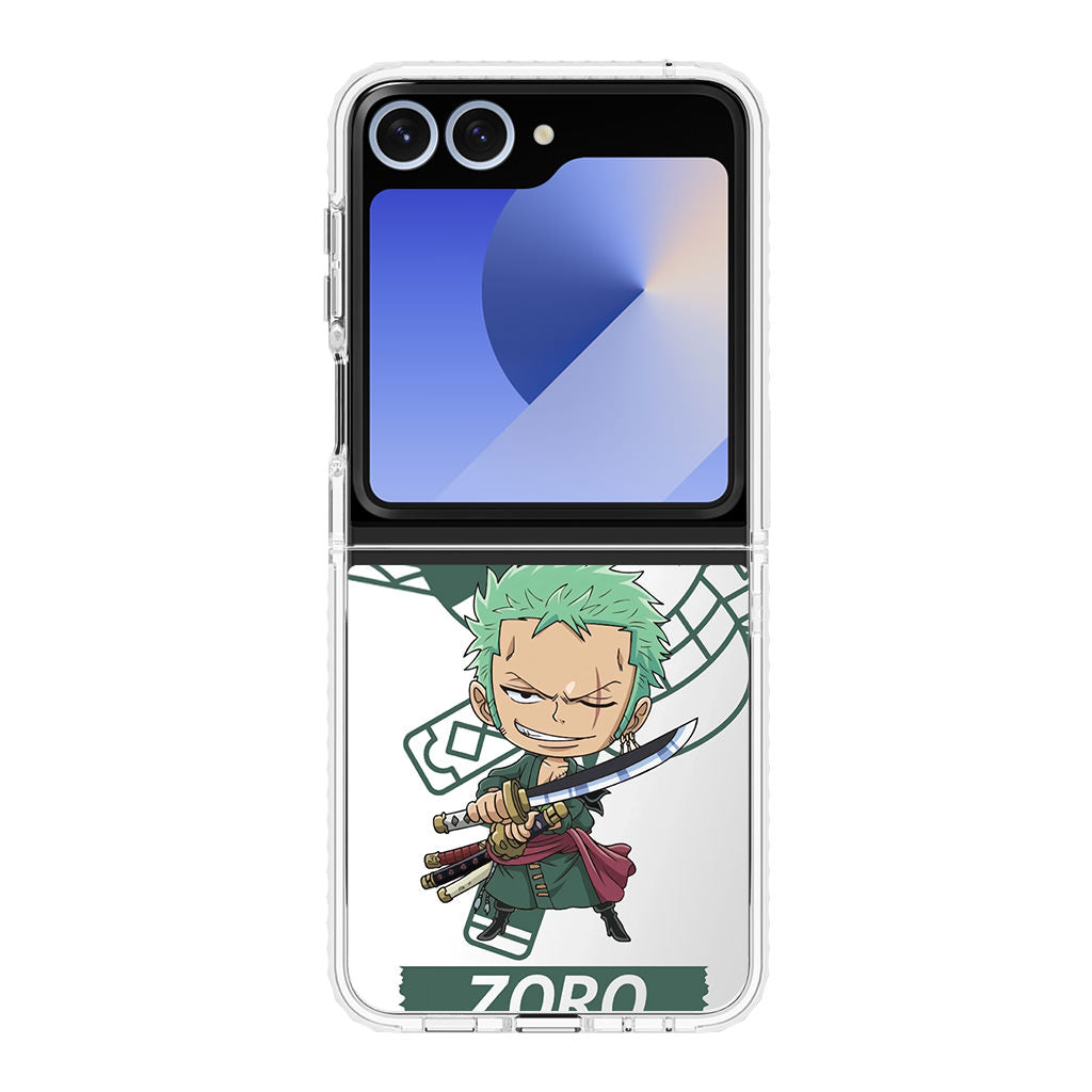 Chibi Zoro Samsung Galaxy Z Flip 6 Case