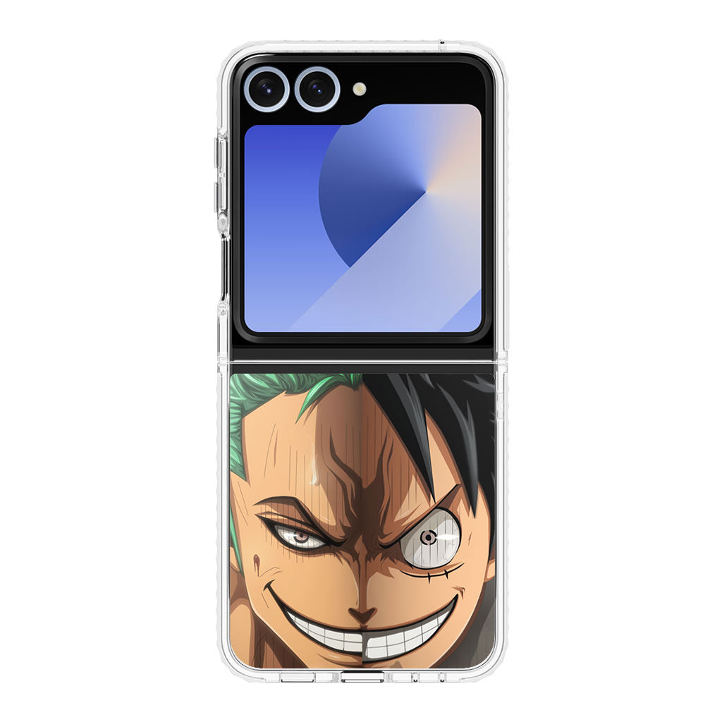 Luffy And Zoro Half Smile Samsung Galaxy Z Flip 6 Case