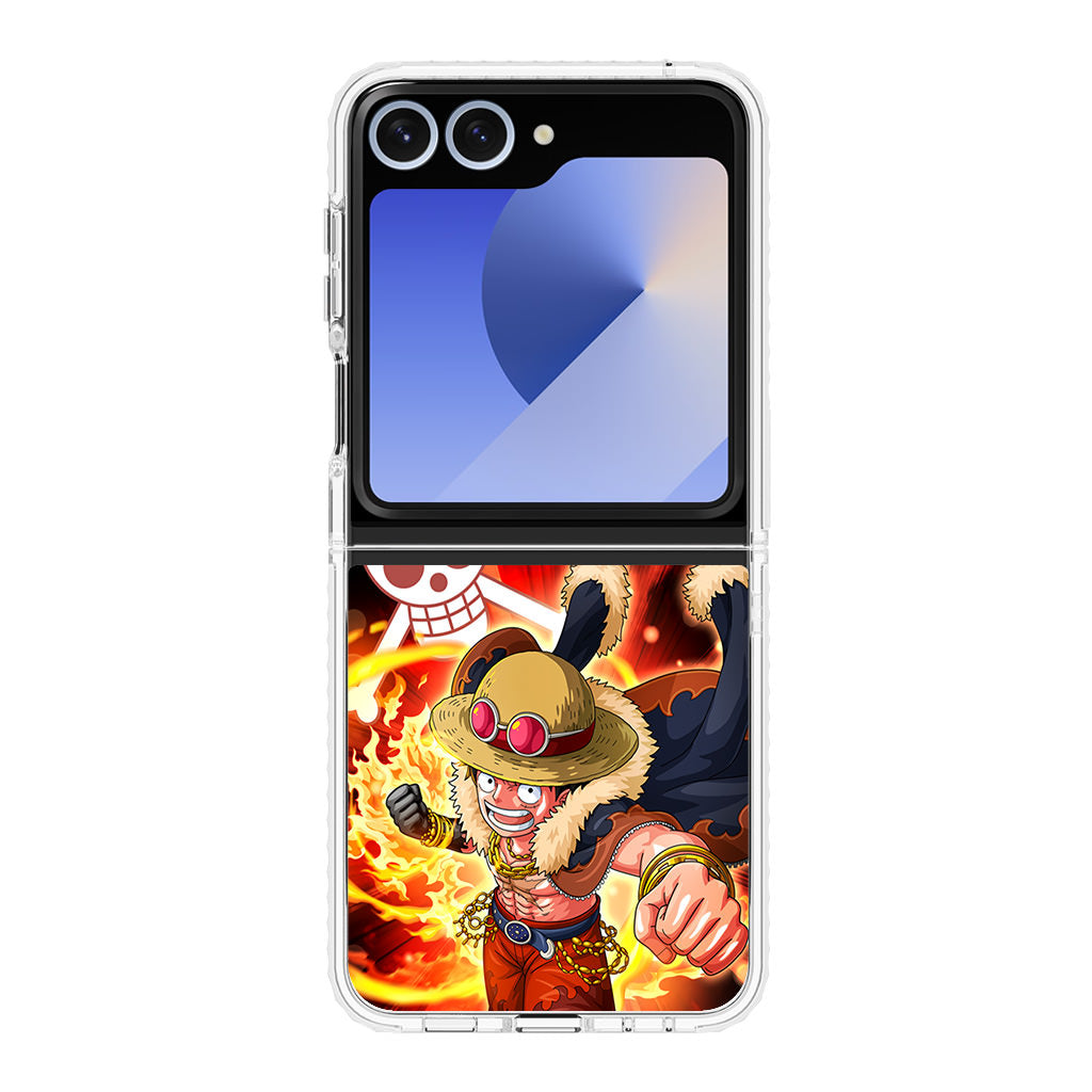 Luffy Red Hawk Punch Samsung Galaxy Z Flip 6 Case