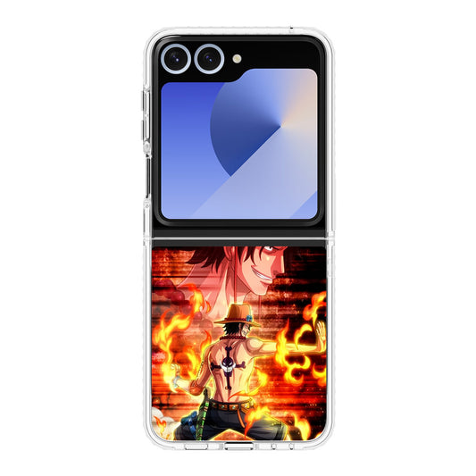 Portgas D Ace One Piece Samsung Galaxy Z Flip 6 Case