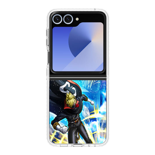 Sanji In Stealth Black Suit Samsung Galaxy Z Flip 6 Case