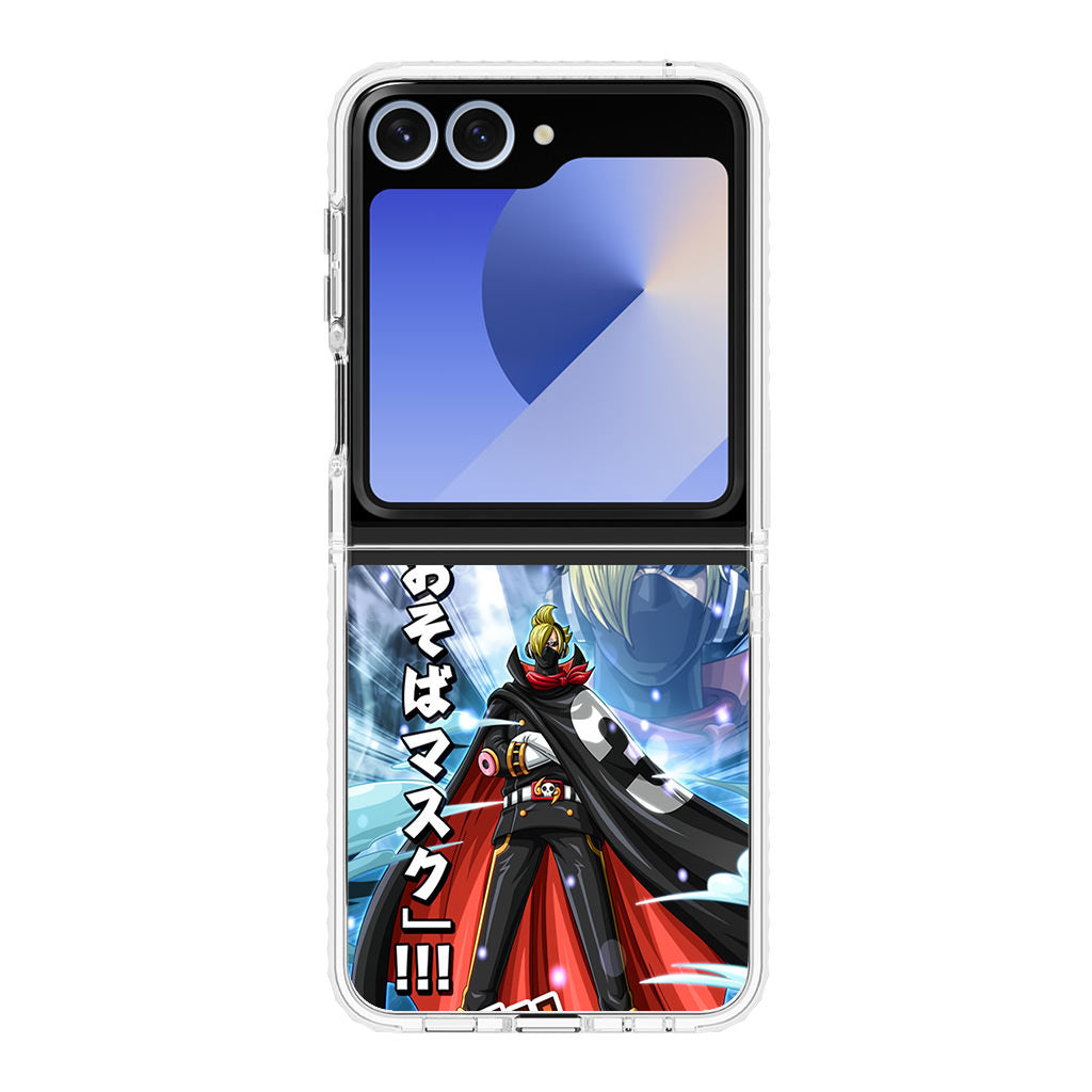 Stealth Black Sanji Samsung Galaxy Z Flip 6 Case