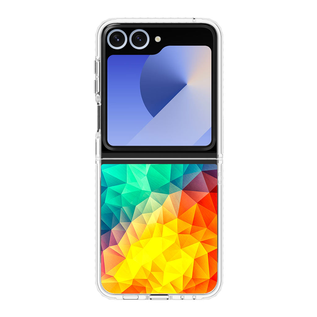 Abstract Multicolor Cubism Painting Samsung Galaxy Z Flip 6 Case