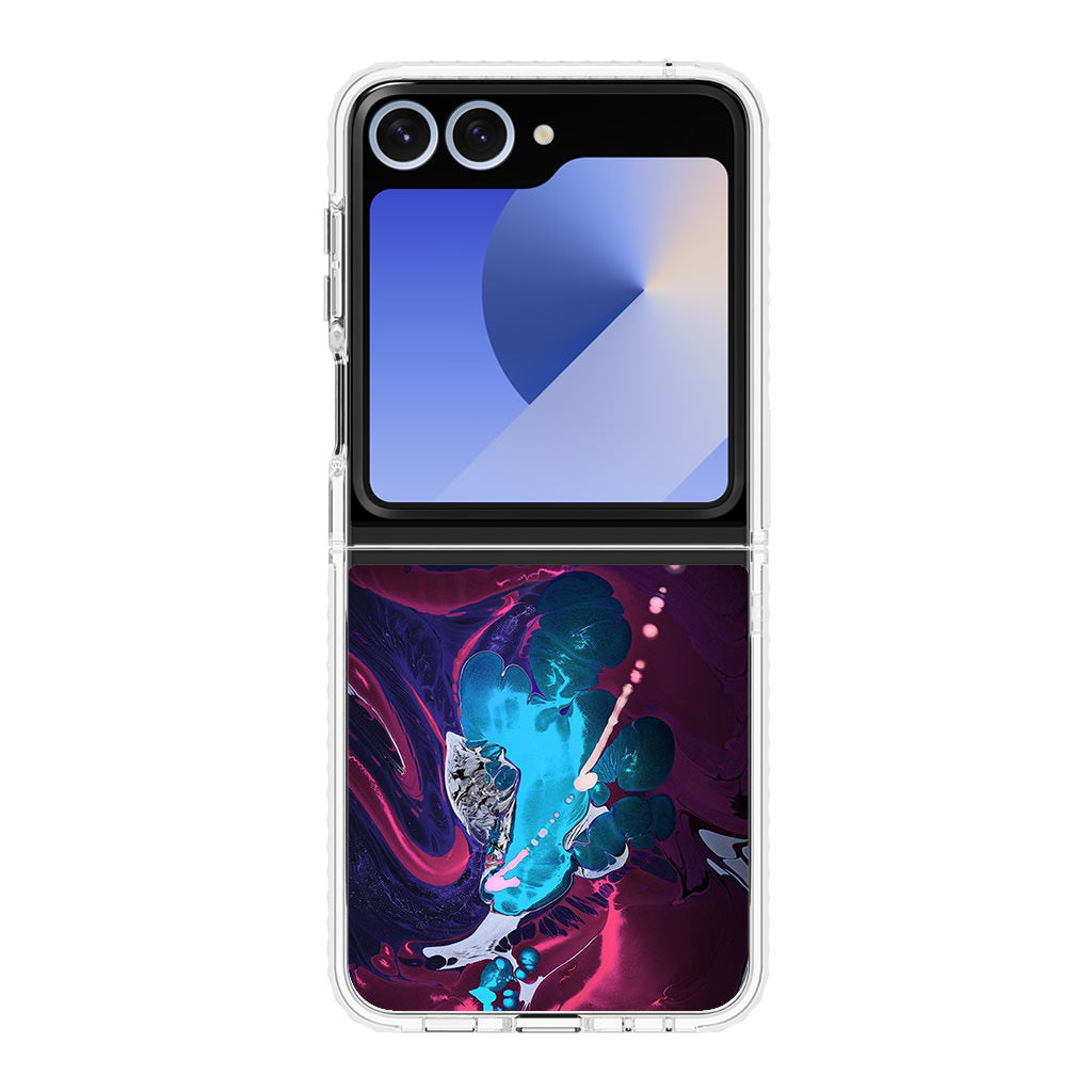 Abstract Purple Blue Art Samsung Galaxy Z Flip 6 Case