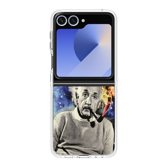 Albert Einstein Smoking Samsung Galaxy Z Flip 6 Case