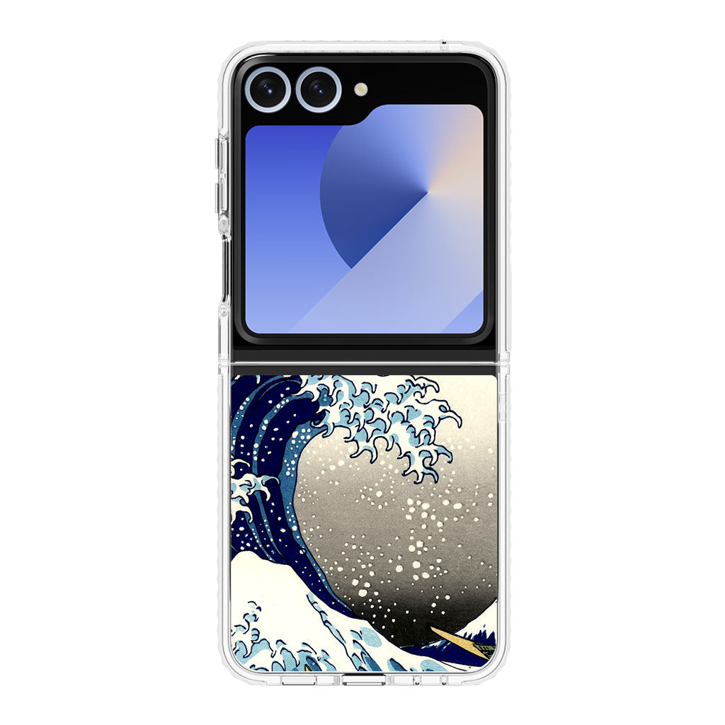 Artistic the Great Wave off Kanagawa Samsung Galaxy Z Flip 6 Case