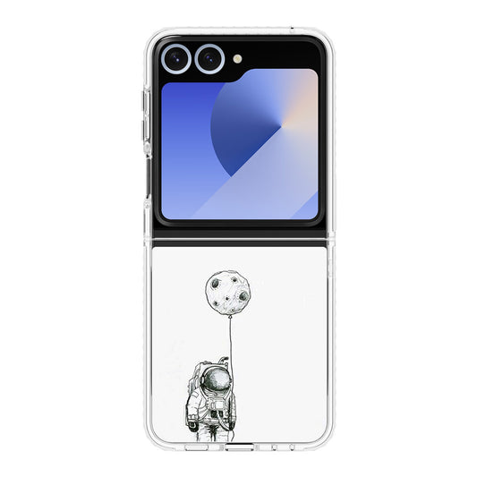 Astronaut Moon Balloon Samsung Galaxy Z Flip 6 Case