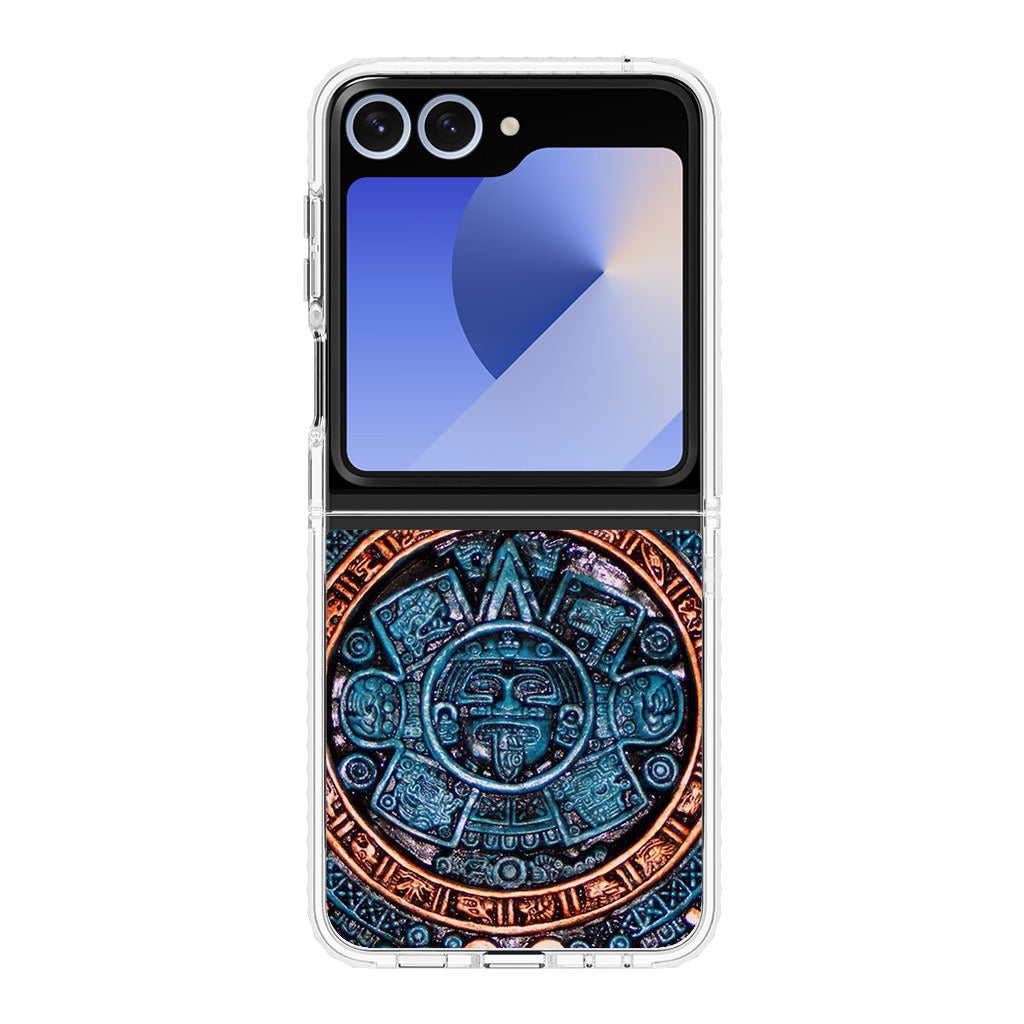 Aztec Calendar Samsung Galaxy Z Flip 6 Case