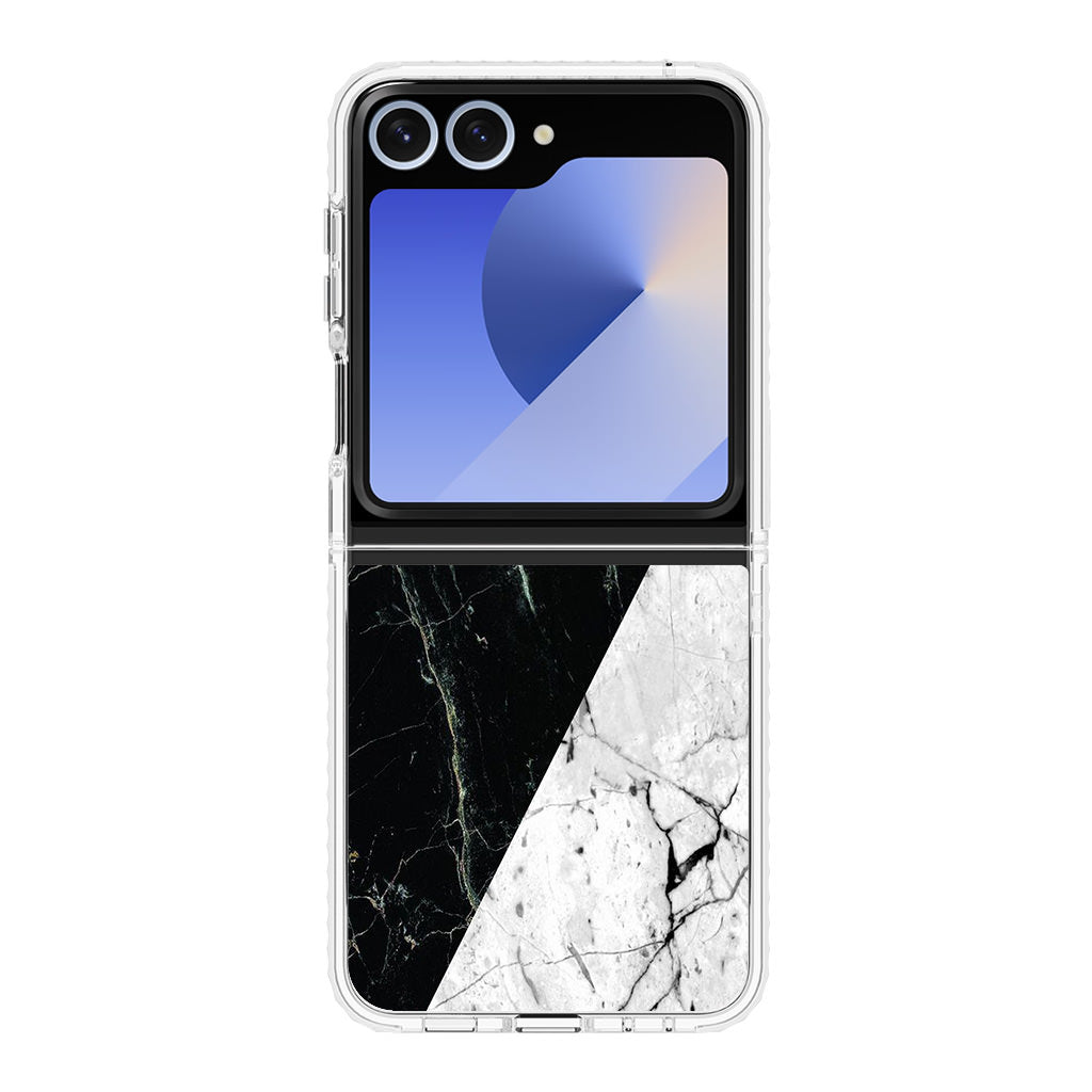 B&W Marble Samsung Galaxy Z Flip 6 Case