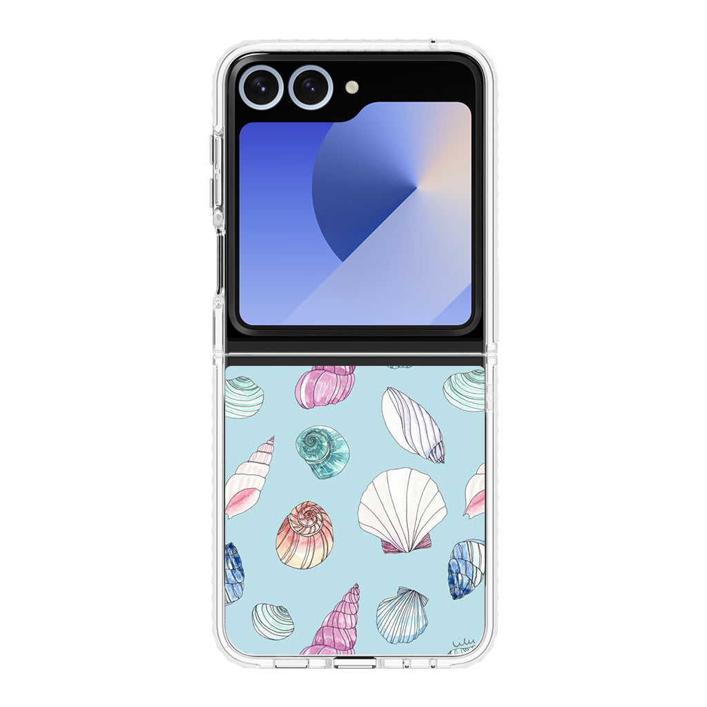 Beach Shells Pattern Samsung Galaxy Z Flip 6 Case