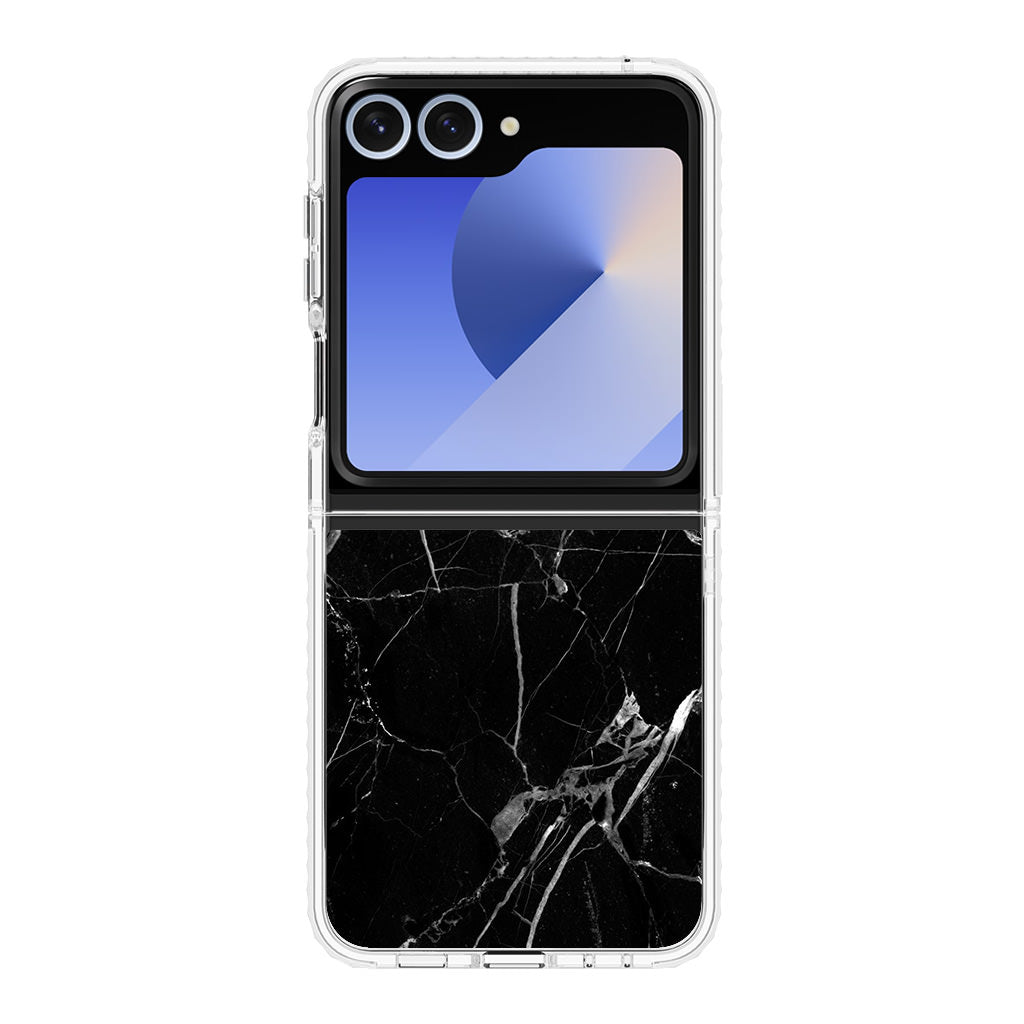 Black Marble Samsung Galaxy Z Flip 6 Case