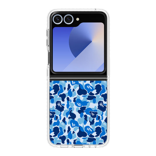 Blue Camo Samsung Galaxy Z Flip 6 Case