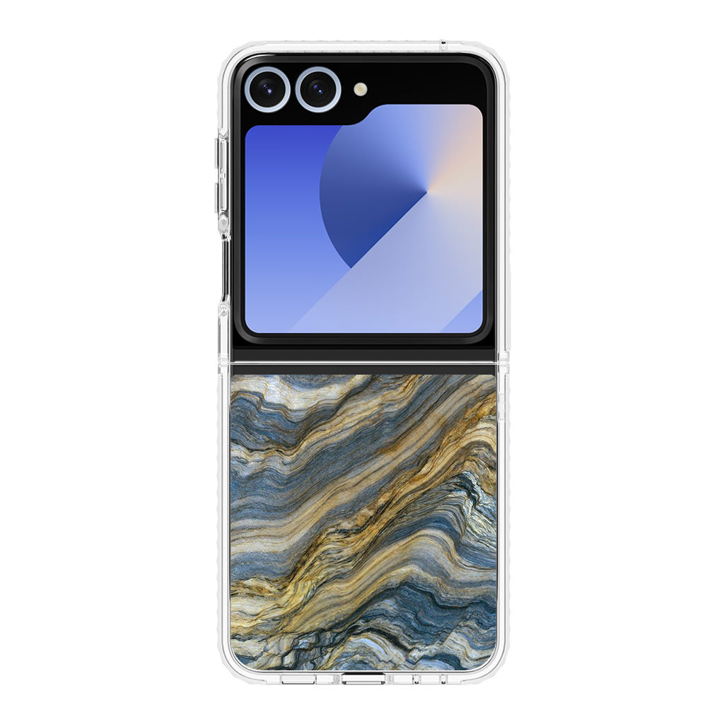 Blue Wave Marble Samsung Galaxy Z Flip 6 Case