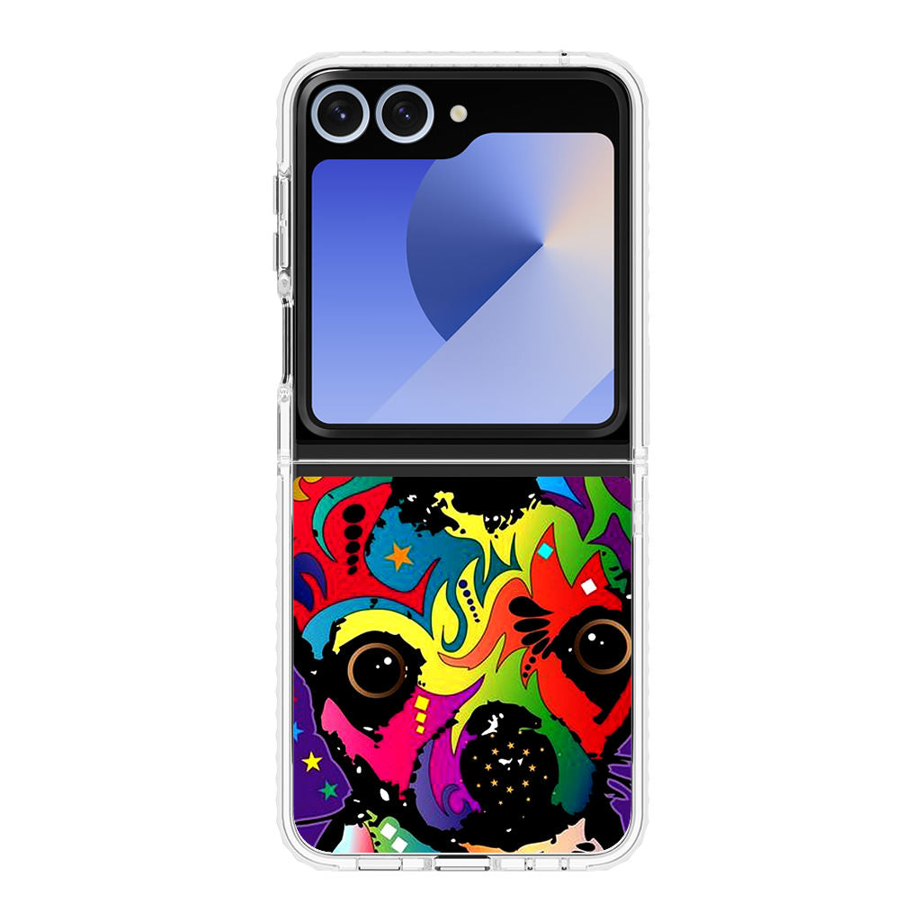 Colorful Chihuahua Samsung Galaxy Z Flip 6 Case