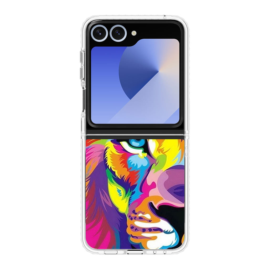 Colorful Lion Samsung Galaxy Z Flip 6 Case