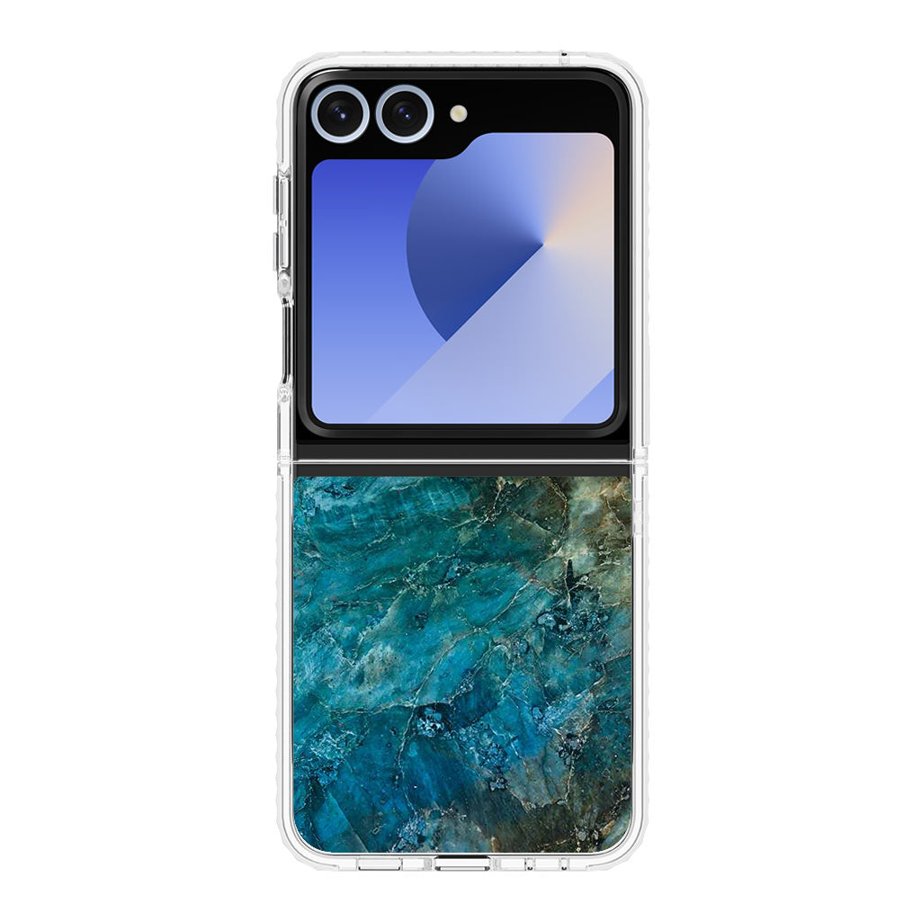 Deep Ocean Marble Samsung Galaxy Z Flip 6 Case