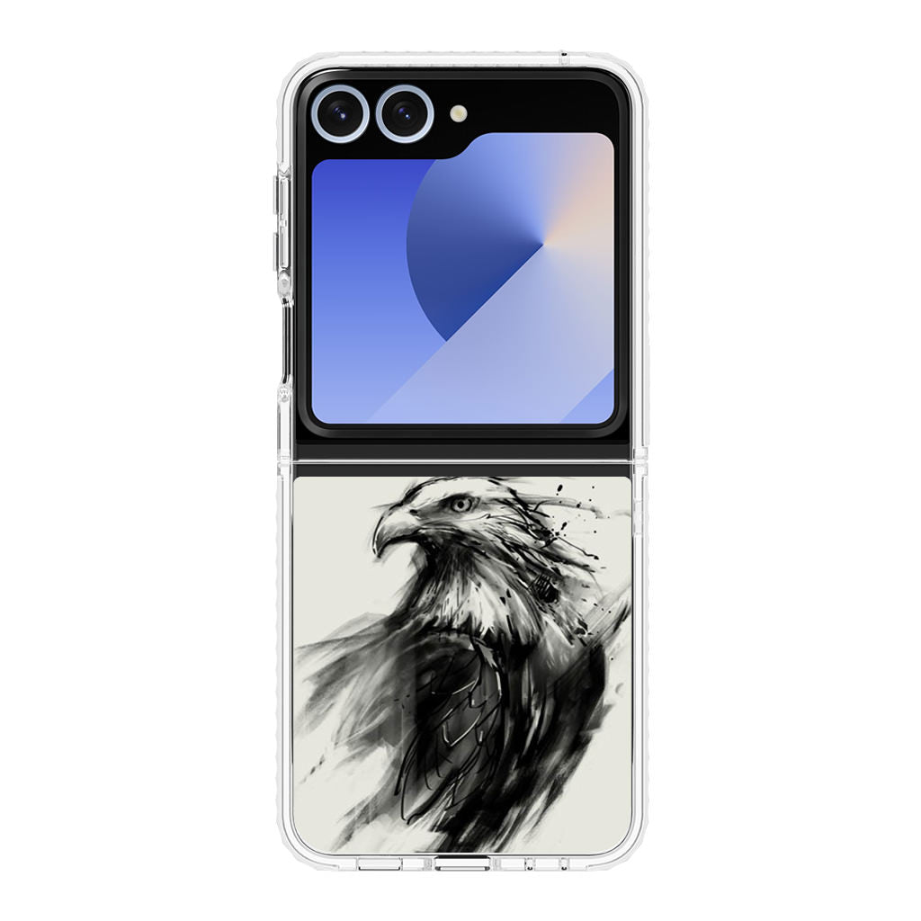 Eagle Art Black Ink Samsung Galaxy Z Flip 6 Case