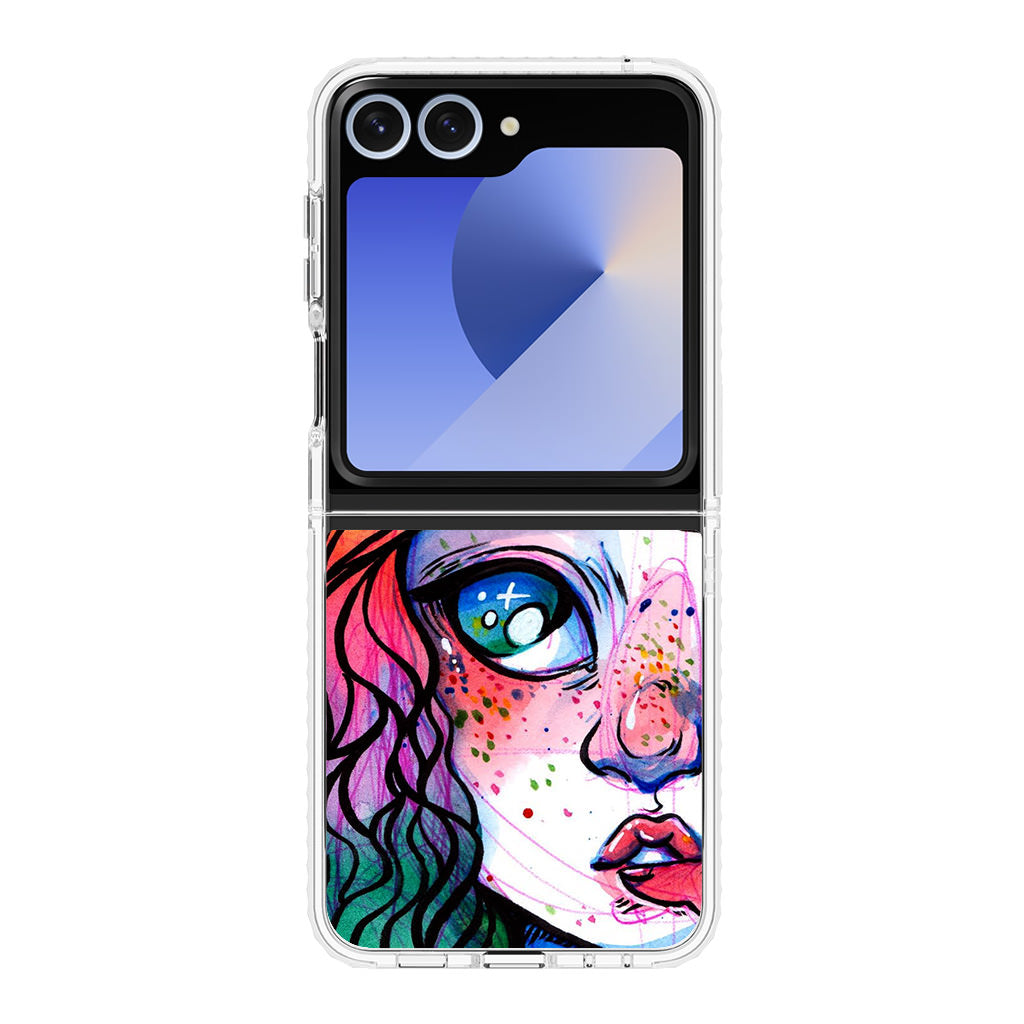 Eyes And Braids Samsung Galaxy Z Flip 6 Case